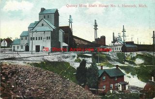 Mi,  Hancock,  Michigan,  Quincy Mine Shaft House No 1,  Mining Scene
