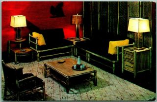 Martinsville,  Indiana Advertising Postcard Old Hickory Furniture Co 1960s