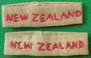 Embroidered Ww2 Royal Zealand Air Force Tropical Officer 