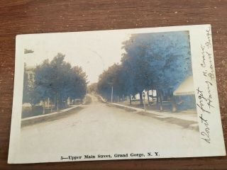 : Main Street Grand Gorge Ny Rppc Upper Main St 1907