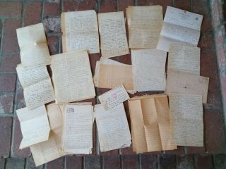 Over 100 Hand Written Pages / Letters From Ww2.  Pearl Harbor