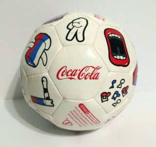 Russian Coca - Cola Coke Soccer Ball Euro2012 Uefa Football Tournament Recycled