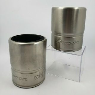 Snap - On Stainless Socket Can Coolers Set Of 2 Coozie Fs241 Promo Mug