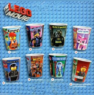 2014 The Lego Movie Complete Set Of 8 Mcdonald 