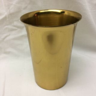 Vintage Metal Cup Saxton Inc California Gold Tone 6 - 425