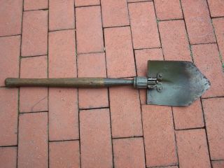 VIntage US Army Folding Trench Shovel - US AMES 1945 Military Tool 3