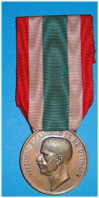Wwi Ww2 Italy Unity Medal Italian Fascist