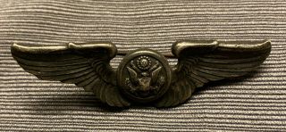Ww2 Us Army Air Corp Enlisted Air Crew Wings Amico - Sterling - 3 "