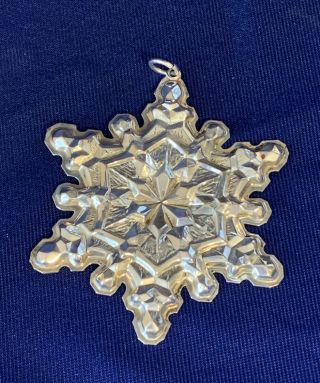 Gorham Sterling Silver Snowflake Christmas Ornament 1971