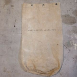 Vintage Laundry Barracks Bag Canvas Ww2 Named Stencil 40s 50s Duffle Usa