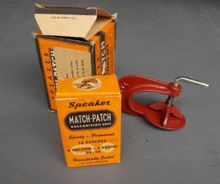 Vintage Match - Patch Vulcanizing Kit By J.  W.  Speaker,  Us Army