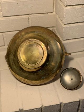 Vintage Holland Brass and Copper Atomic Tea Pot Kettle Gorgeous 3