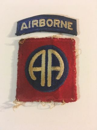 Vintage Ww 2 Us Army 82nd Airborne Division Shoulder Patch