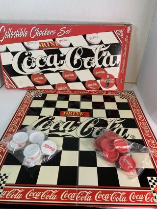 Coca Cola Collectible Checkers Set 1997