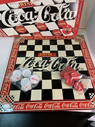Coca Cola Collectible Checkers Set 1997 2