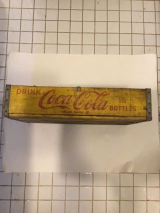 Vintage Yellow Coke Crate 24 Hole 3