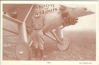 St.  Louis,  Mo,  Charles Augustus Lindbergh And The Spirit Of St.  Louis " We "