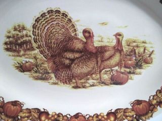 Cracker Barrel Thanksgiving Tradition Turkey Platter Large 18 