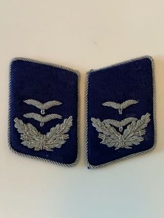 Ww2 Medical Oberleutnant Luftwaffe Collar Tabs