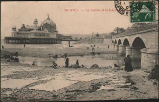 (06) Les Lavandieres Au Paillou,  Pont En 1909