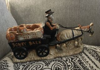 Boney Bunch Yankee Candle Horse Drawn Pumpkin Cart Wagon