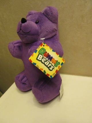 Gummy Bear Candy Plush Purple Street Players Holding VHTF w/ TAGS 2004 2