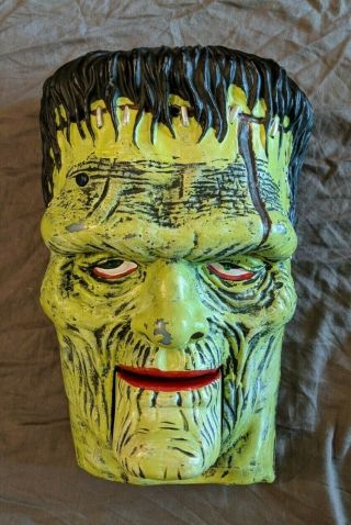 Gemmy Animated Frankenstein Monster Prop " Who Can It Be Now " Rare Halloween