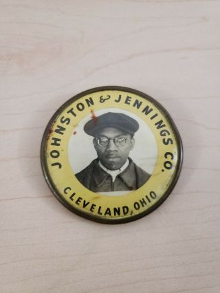 Vintage Employee Badge / Pin - Johnston & Jennings Co.  African American.