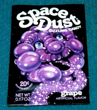 1970s Vintage : Space Dust " Sizzling Candy " Grape @ 1 Pack