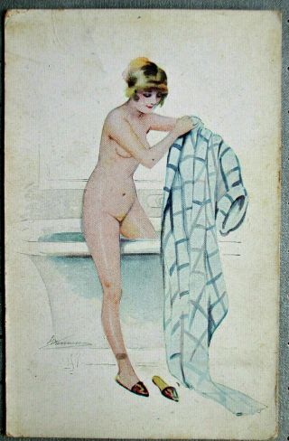 Nude French Glamour Suzanne Meunier Le Bain De La Parisienne.  Bath Time No.  2