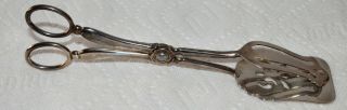 Vintage Leonard Made In Italy Silver Plated Scissor Salad/serving Tongs