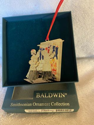 Baldwin Brass Christmas Ornaments - Kids Hanging Stockings