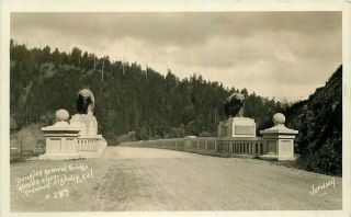 Douglas Memorial Humboldt California Redwood Hwy 1930s Rppc Photo Postcard 6737