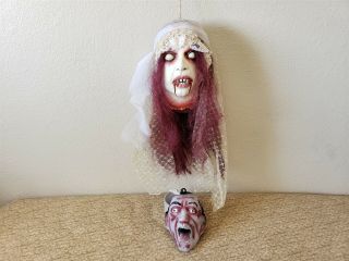 Hanging Gypsy Head - Cut Off Bloody Head Vampire Girl,  Head - Halloween Decor