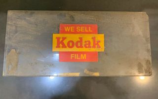 Vintage Kodak “we Sell Kodak Film " Plastic 3d Store Display Sign