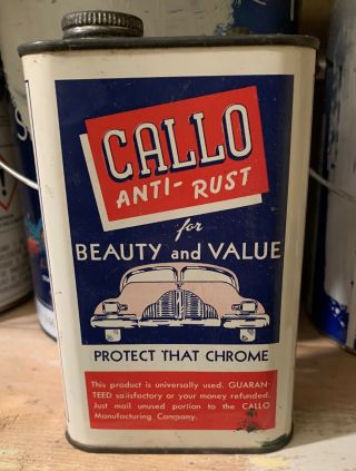 Vintage Callo Anti Rust Polish 1 Pint Can