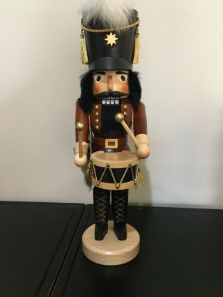 Christian Ulbricht Drummer Nutcracker 16” Tall With Hangtag Numbered And Stamped