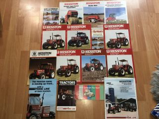 Group 16 Vintage Hesston Tractor & Equipment Brochures