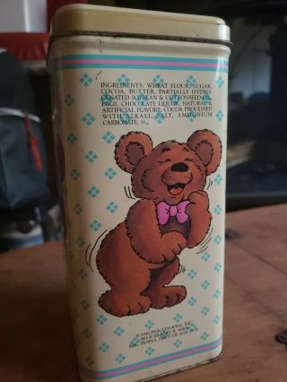 Vintage Laughing Bear Cookies Tin 1990 Parco Foods Inc.