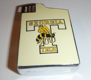 Vintage Georgia Tech Case Musical Cigarette Lighter Blue Bird Case Only 1950s