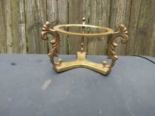 Vintage Solid Brass Stand / Sphere Holder / Crystal Ball