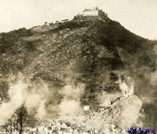Press Photo: Powerful Us 5th Army Artillery Pounding Monte Cassino,  Italy 1944