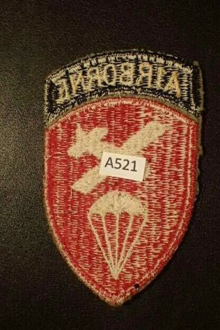 WW2 US Army Airborne Command SSI Shoulder Patch Paratroopers Cut - Edge 2
