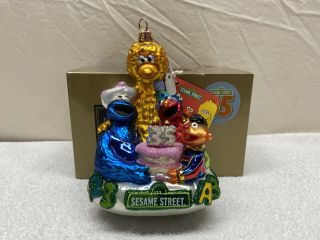 Kurt Adler Polonaise Sesame Street 35th Anniversary Ap1712 Blown Ornament Box