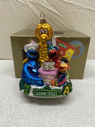 Kurt Adler POLONAISE Sesame Street 35th Anniversary AP1712 Blown Ornament Box 2