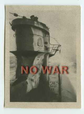 Wwii German War Photo Emblem On Tower U - Boat / U - Boot U - 83