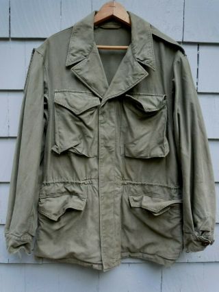 Vintage Wwii Us Army M - 1943 Field Jacket