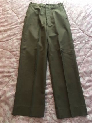 Wwii Us Army Wool Pants Trousers (id’d) Captain Briggs A,