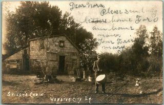 1907 Webster City Iowa Rppc Real Photo Postcard " Shiloh 