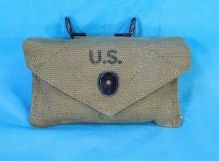 Ww 2,  U.  S.  M - 1942 First Aid Dressing Pouch Od 3 1943